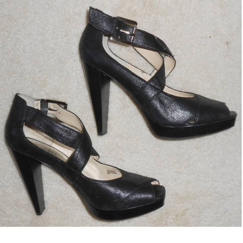 MICHAEL KORS Kinkade platform heels sz 10 w/box - Picture 3 of 7
